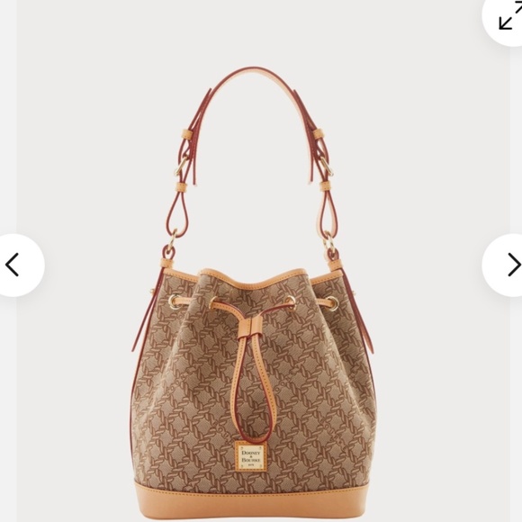 Dooney & Bourke Handbags - Brand New Dooney & Bourke Maritime Drawstring Shoulder Bag - Brown